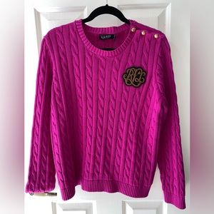 Ralph Lauren Fuschia Sweater